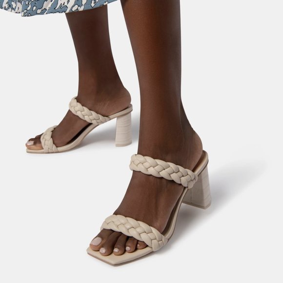 $140 NWOB Dolce Vita Women's PAILY Heeled Sandal, Ivory Stella, 8 - Picture 2 of 8